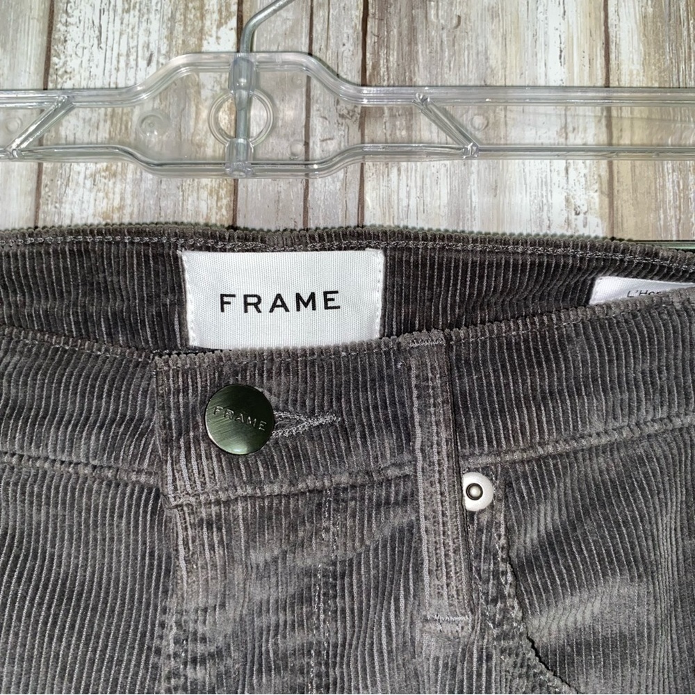 NWT Frame L’ Homme Men’s Skinny Fit Corduroy In Savile Grey - Picture 5 of 8